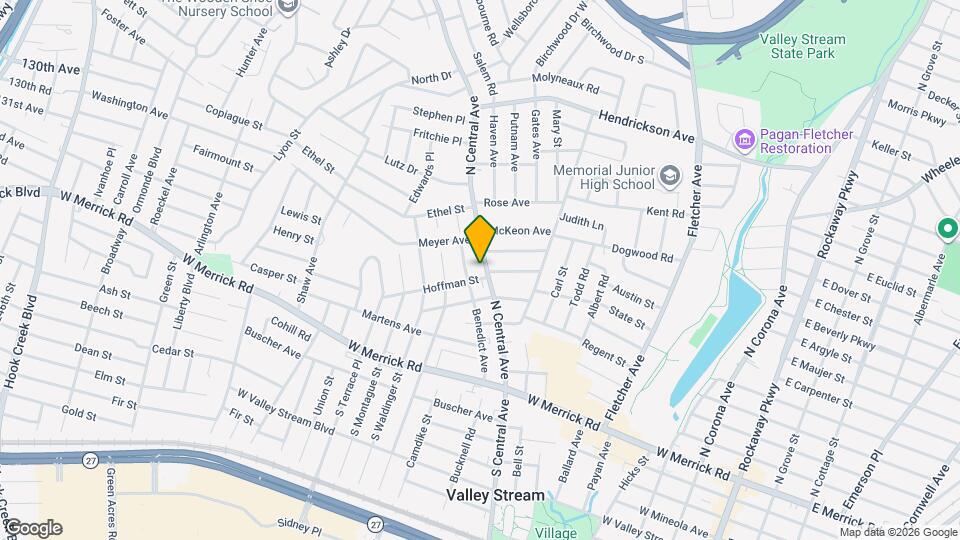 146 N Central Ave Map and Location Details