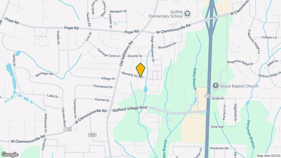 1434 Waverly St Map and Location Details