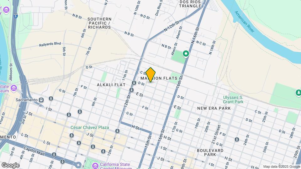 1315 D St Mapa y Detalles de la Ubicación
