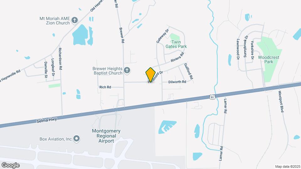 4037 Piedmont Dr Map and Location Details