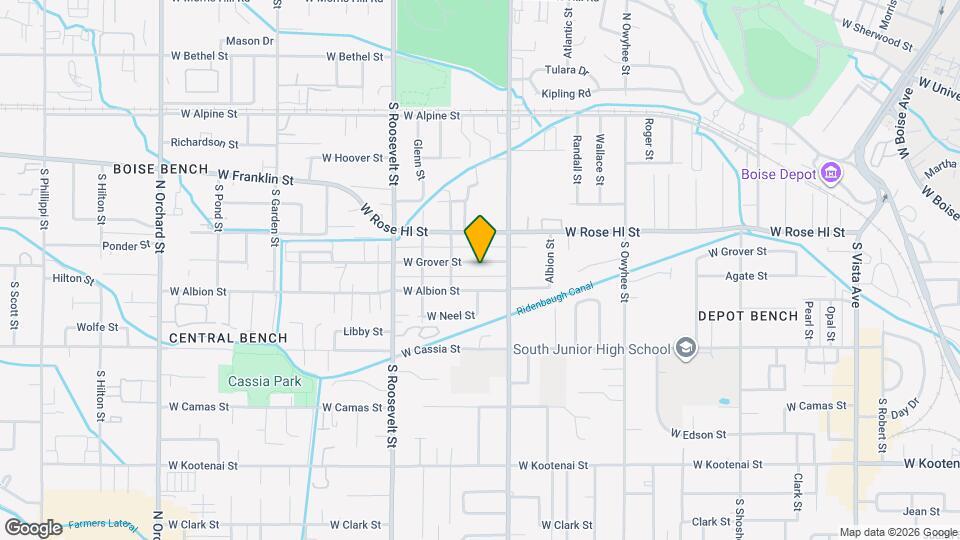 3819 W Grover St Map and Location Details