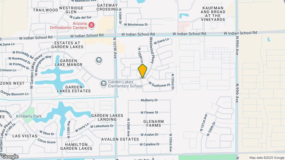 3531 N 105th Ln Map and Location Details