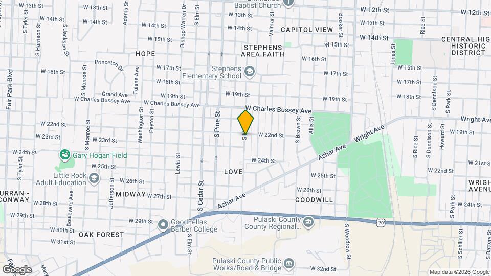 2223 S Maple St Map and Location Details