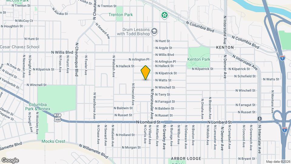 3106 N Watts St Map and Location Details