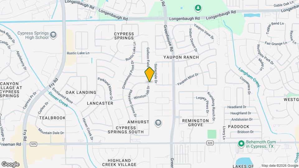 19507 Winston Hill Dr Map and Location Details