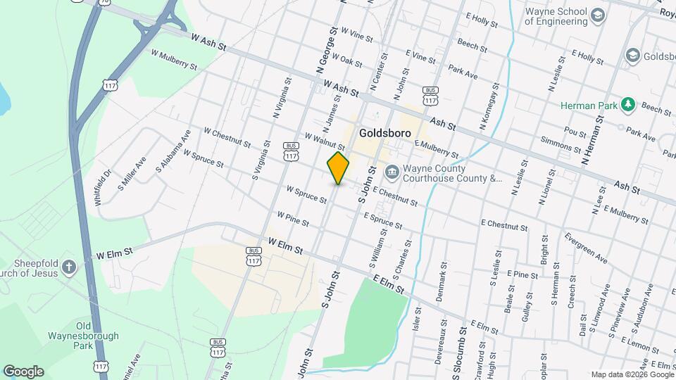 208 S Center St Map and Location Details