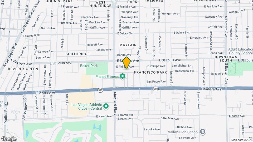 1309 Exley Ave Map and Location Details