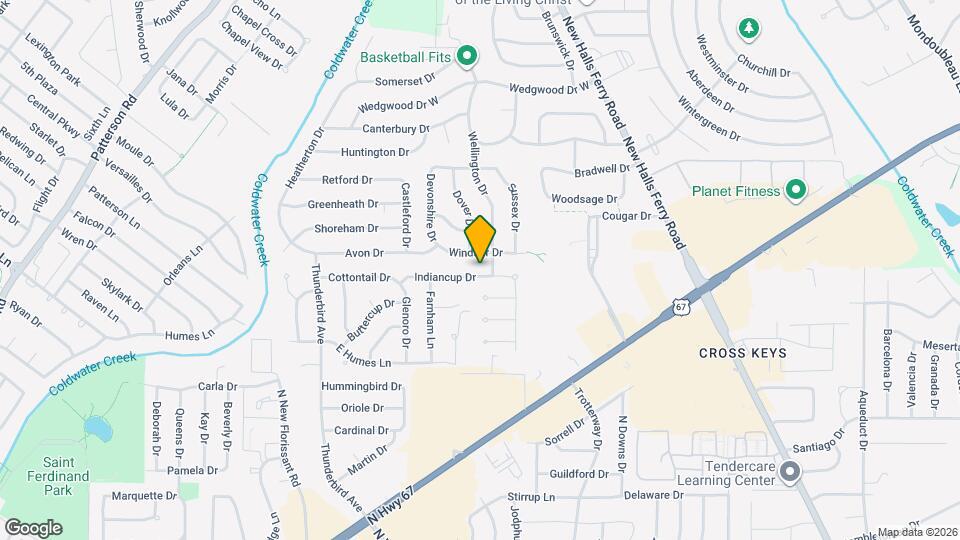 2453 Indiancup Dr Mapa y Detalles de la Ubicación