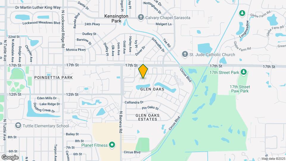 3905 Glen Oaks Manor Dr Map and Location Details