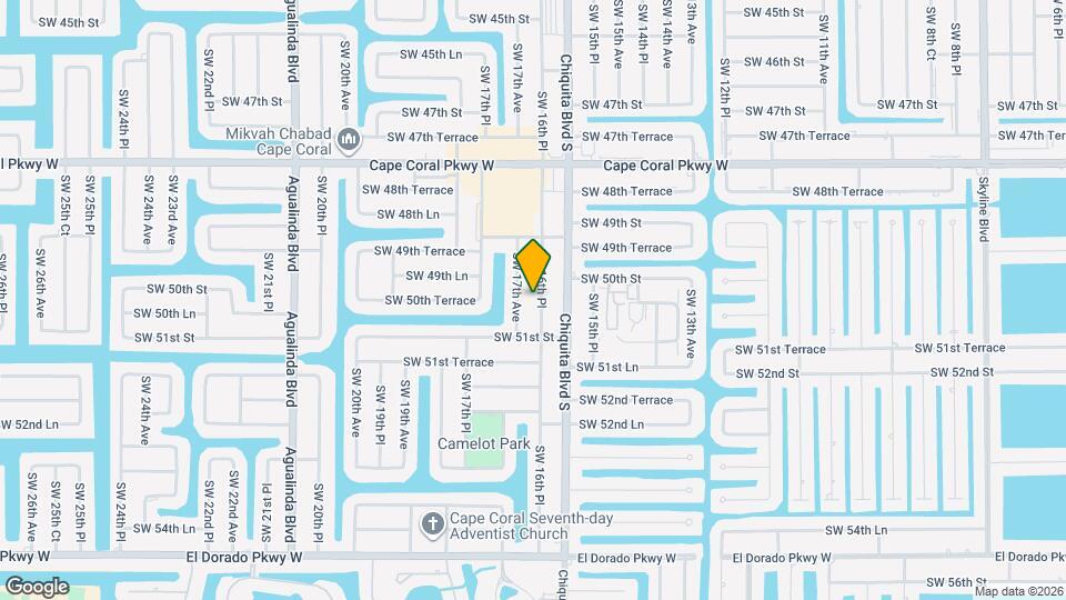 5014 SW 16th Pl Map and Location Details