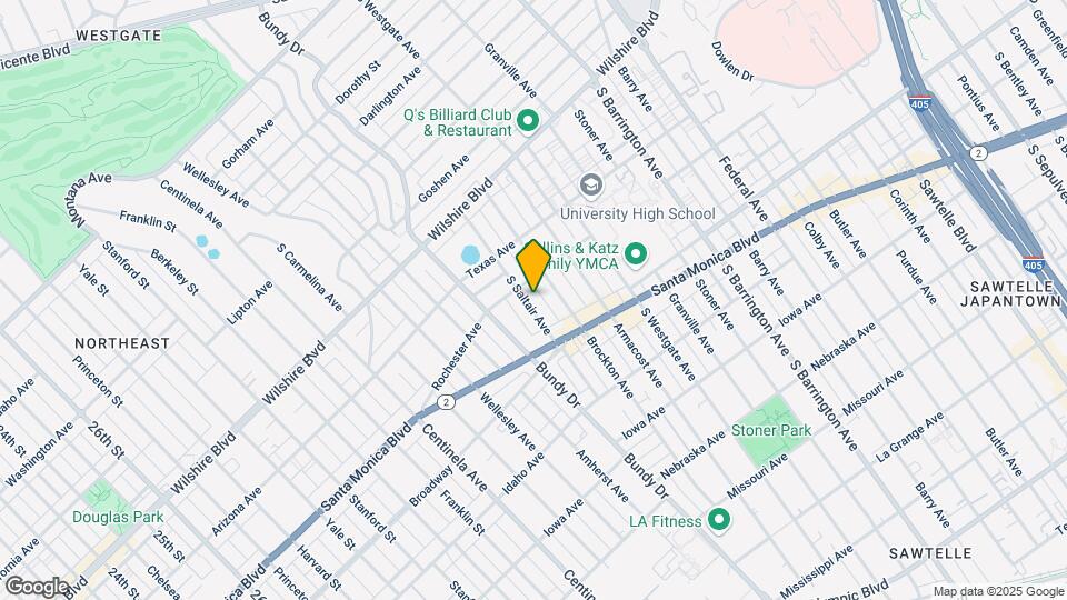 1416 S Saltair Ave Mapa y Detalles de la Ubicación