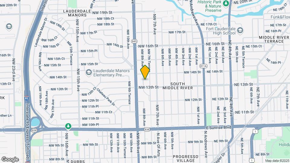 1320 NW 8th Ave Map and Location Details