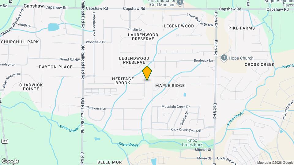 105 Fern Valley Ct NW Map and Location Details