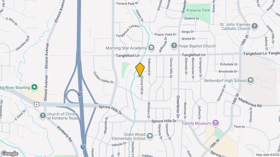 3520 Sunny Hill Dr Map and Location Details