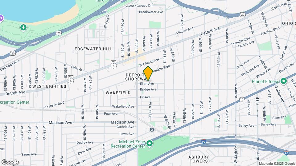 6110 Ellen Ave Mapa y Detalles de la Ubicación