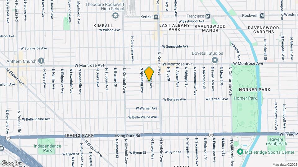 4256 N Sawyer Ave Map and Location Details