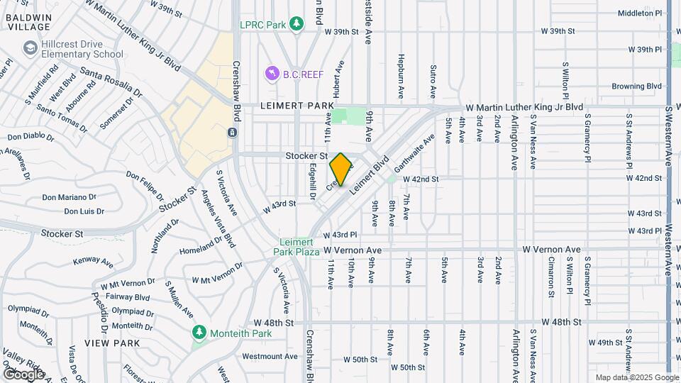 4269 Leimert Blvd Mapa y Detalles de la Ubicación