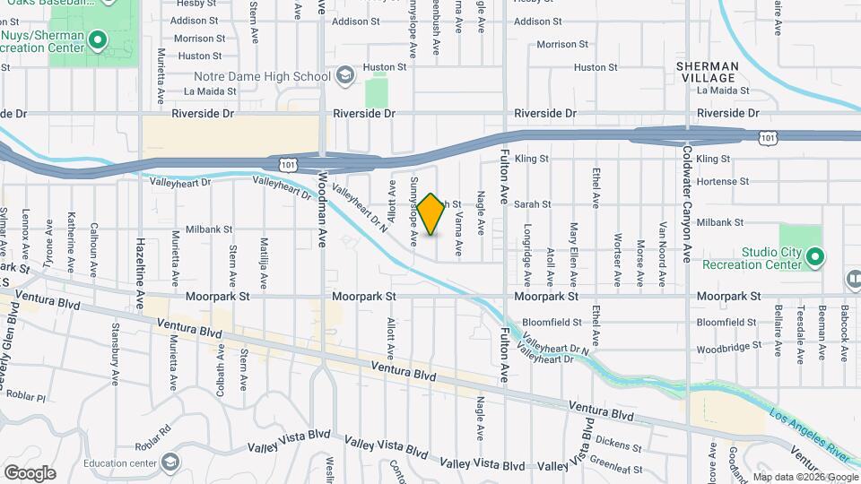 4525 Greenbush Ave Map and Location Details