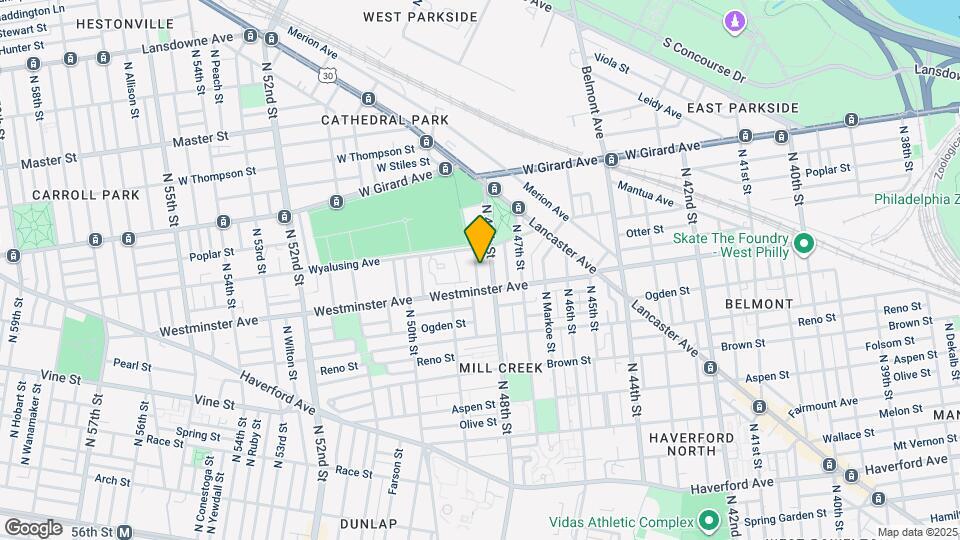 927 N Fallon St Map and Location Details