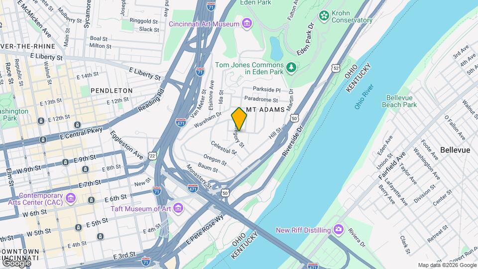 1052 St Gregory St, Unit Unit 1 Map and Location Details