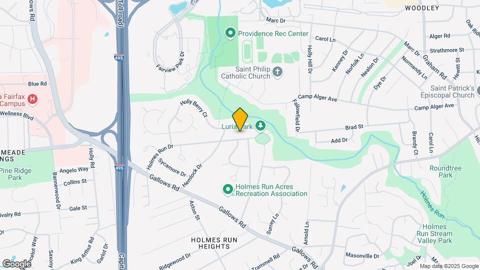 7632 Holmes Run Dr Map and Location Details