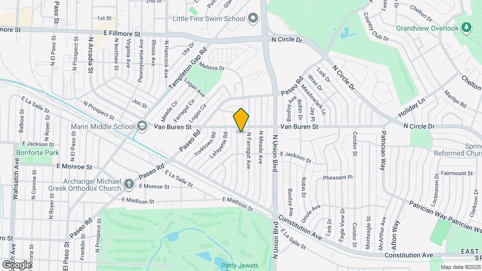 2427 N Logan Ave Map and Location Details