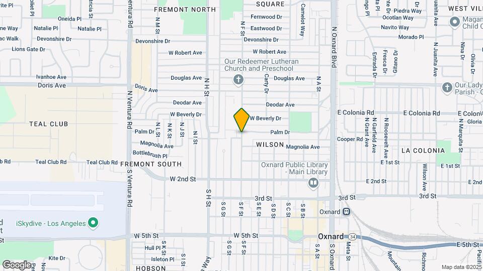 303 N F St Map and Location Details