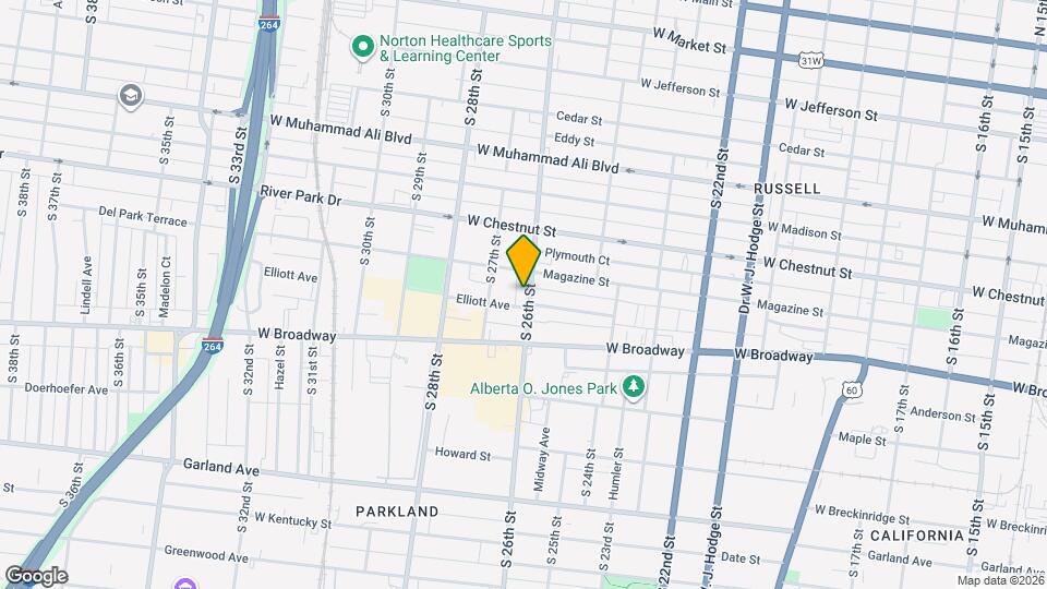 652 S 26th St Map and Location Details