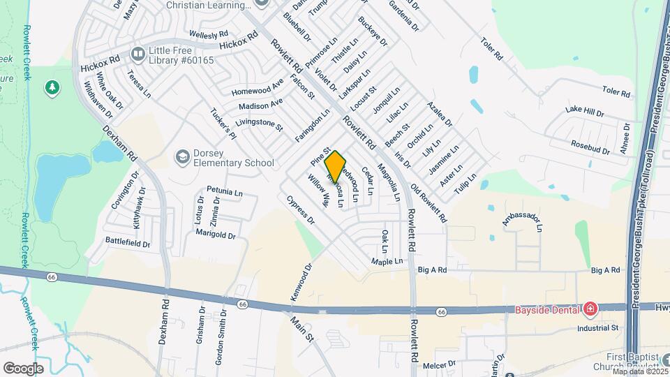 5908 Mimosa Ln Map and Location Details