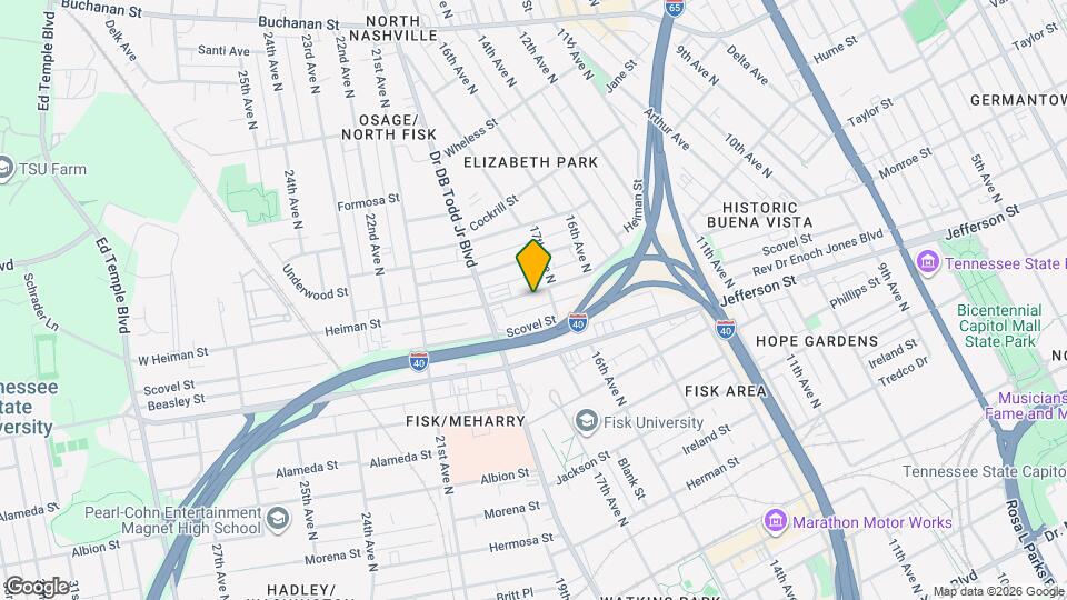 1713 Heiman St Map and Location Details