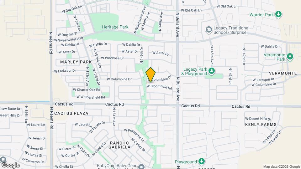 14878 W Bloomfield Rd Map and Location Details