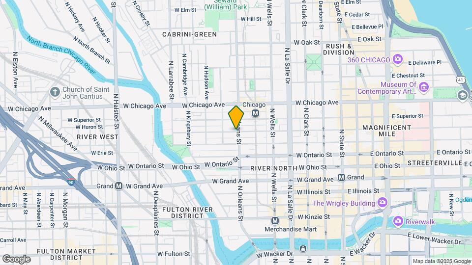 678 N Orleans St, Unit M02B Map and Location Details