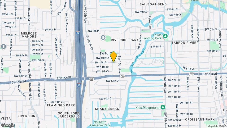 1023 SW 15th Terrace Map and Location Details