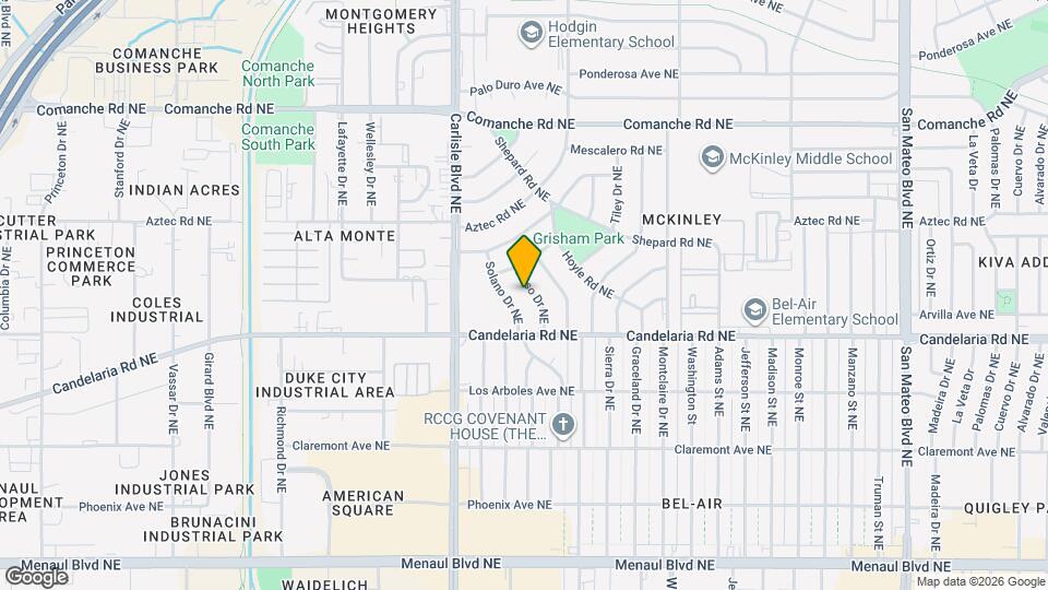 3107 Aliso Dr NE Map and Location Details