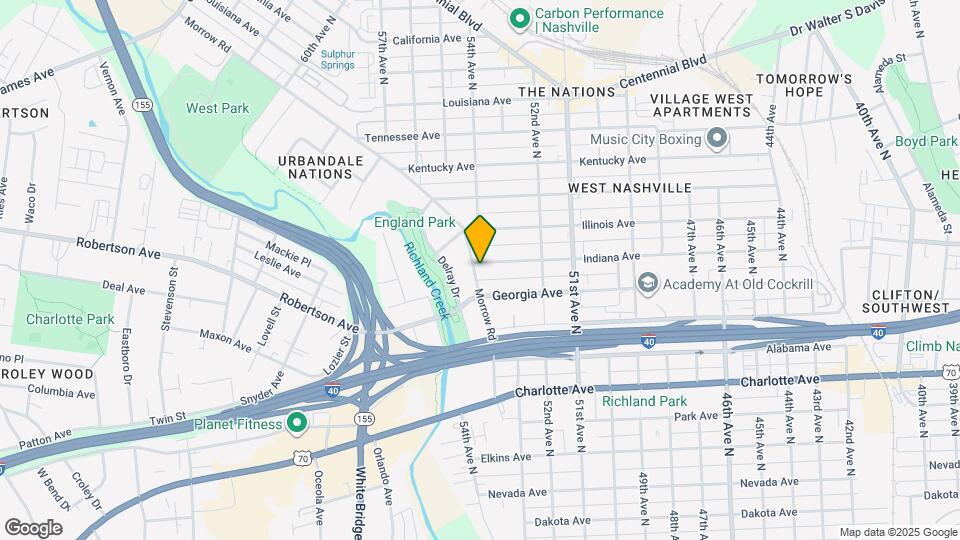 5317 Indiana Ave Map and Location Details