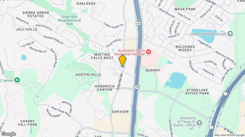 10926 Jollyville Rd, Unit 1217 Map and Location Details