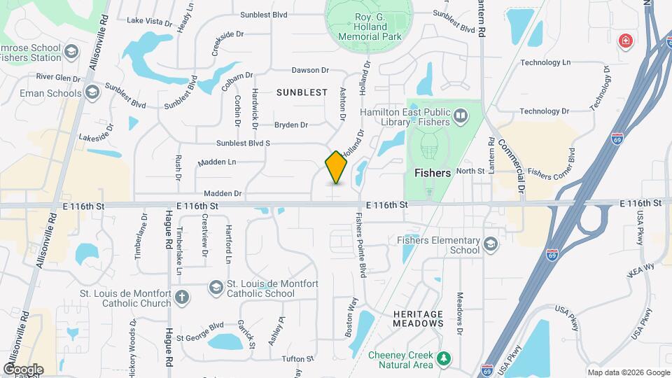 8233 Bostic Dr Map and Location Details