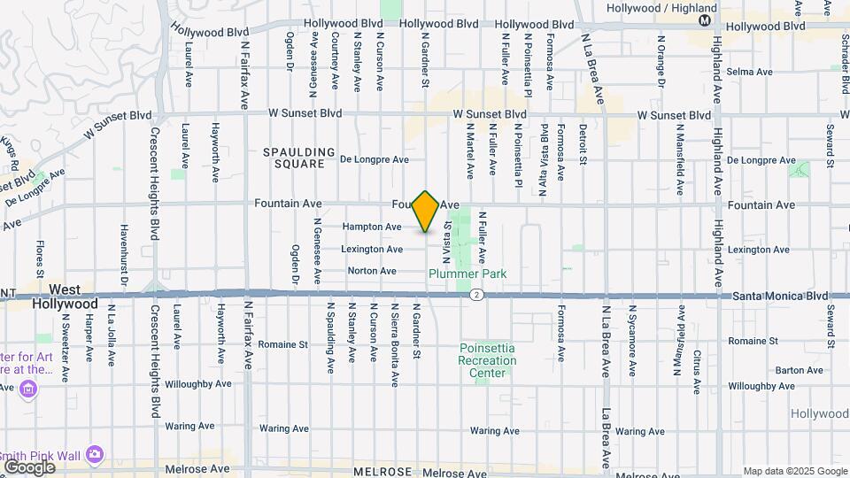 1236 N Gardner St Map and Location Details