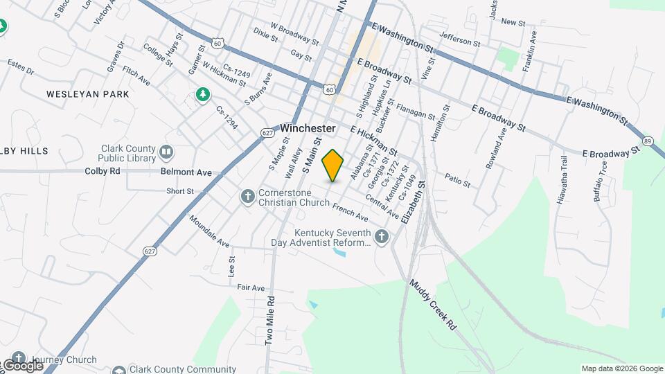 265 S Highland St Map and Location Details