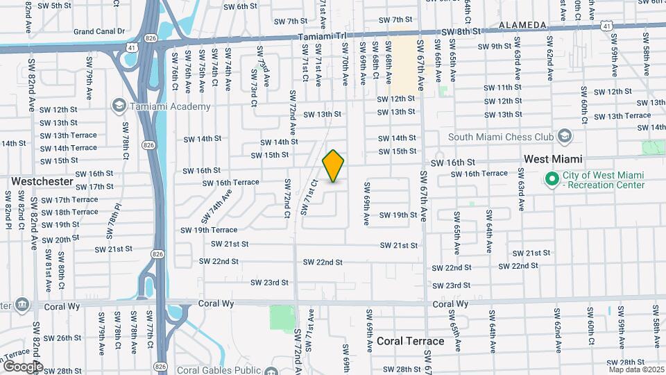 7035 SW 17th Terrace Map and Location Details