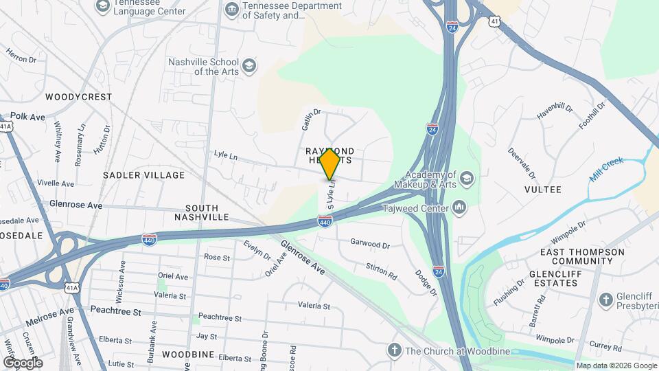 1907 S Lyle Ln Map and Location Details