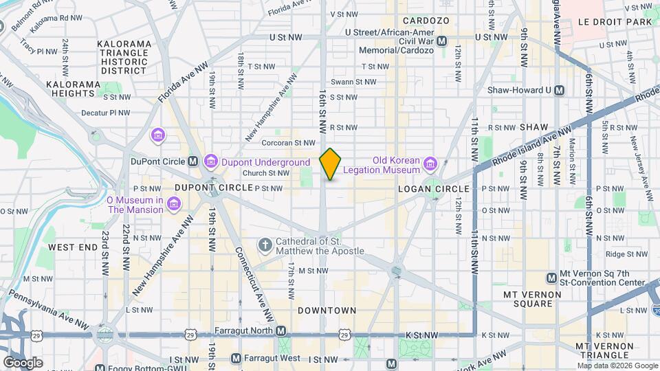 1535 P St NW Map and Location Details