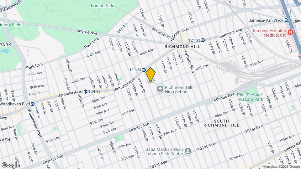 87-59 112th St Mapa y Detalles de la Ubicación