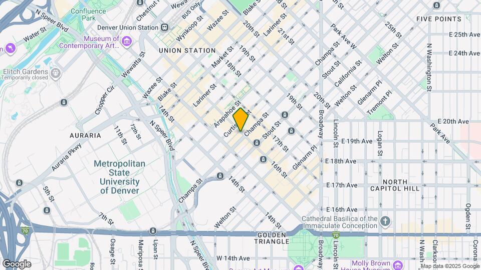 410 Acoma St Map and Location Details