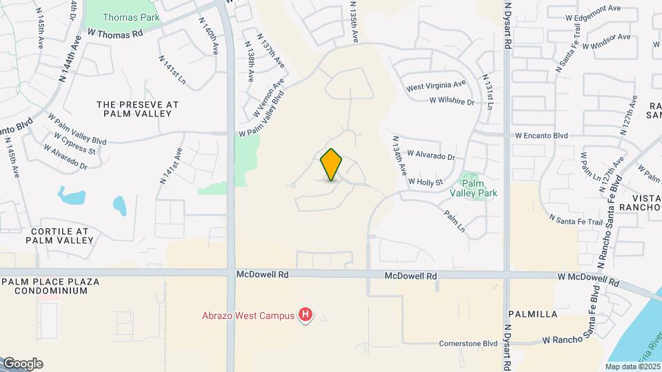 13586 W Monte Vista Rd Map and Location Details