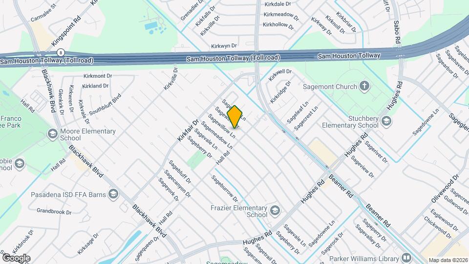 10727 Sagewillow Ln Map and Location Details