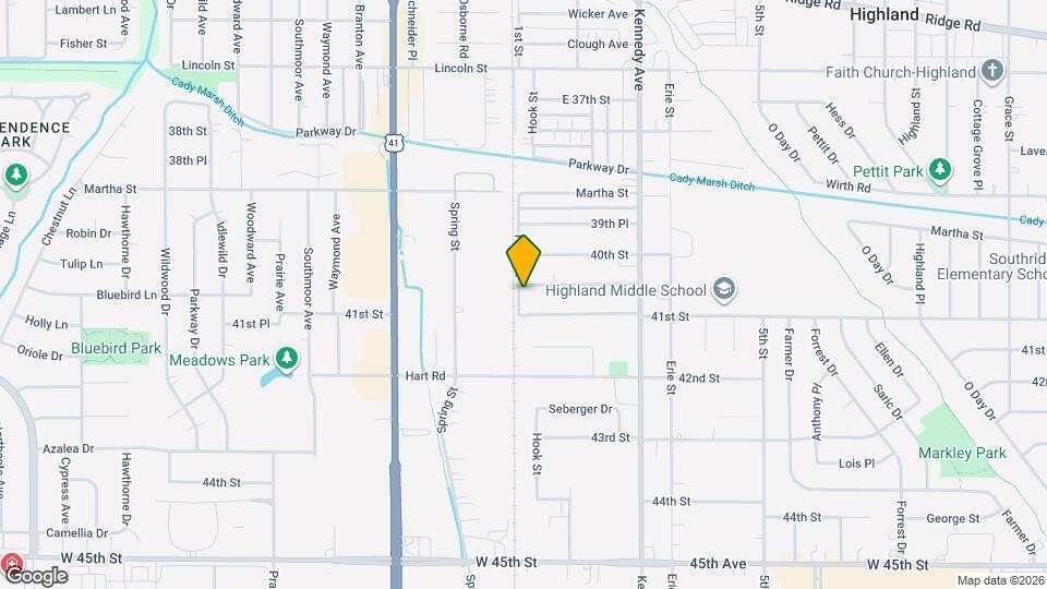 2604 40th Pl, Unit Apt. B Map and Location Details