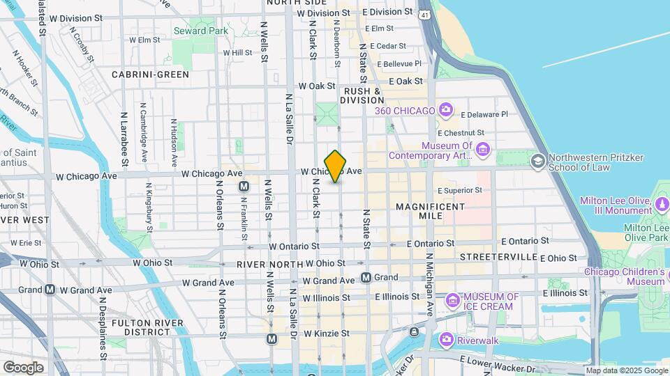 730 N Dearborn St Mapa y Detalles de la Ubicación