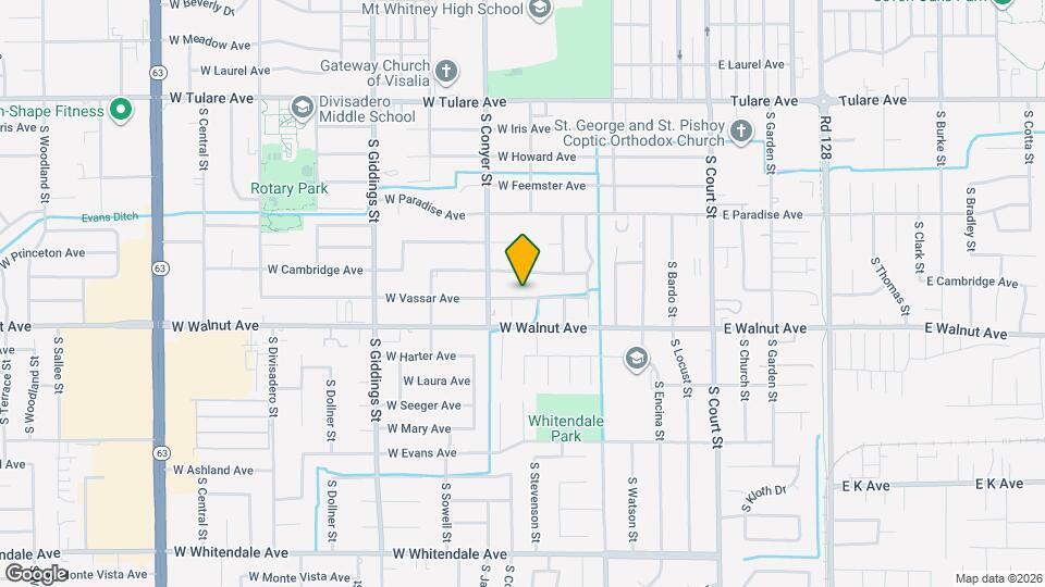 740 W Vassar Ave Map and Location Details