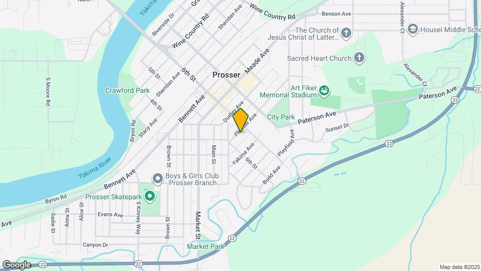 1119 Prosser Ave Map and Location Details